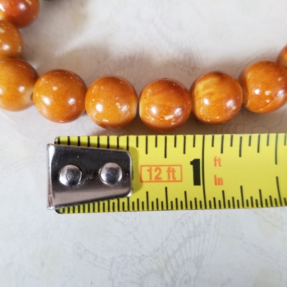 Hand Crafted Boho Beaded Gold Tone Charm Stretch Bracelet - Picture 14 of 16